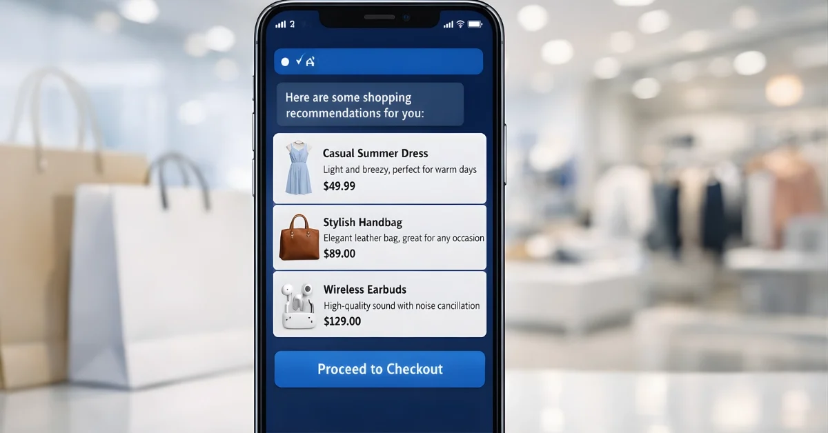 A smartphone displaying an AI chat screen with shopping suggestions and a checkout option in a modern retail-themed setting. Provide only the generated article as plain text from the output above, with no modifications, alterations, or paraphrasing. Output the article only (nothing else), optimized for direct copy/paste into WordPress. Use WordPress-style headings: "#" for H1, "##" for H2, and "###" for H3. Do not include any URLs, hyperlinks, inline URL attributions, citations, footnotes, endnotes, or bracketed references (e.g., [1]) in the article body. Do not include a "Sources" section anywhere. Do not include process statements such as "based on the provided URLs," "after reading the sources," or similar phrasing. Provide only the final article output, excluding any XML tags or additional text. Gemini AI shopping: Google adds in-chat checkout Google is expanding shopping inside its Gemini AI chatbot by teaming up with major retailers including Walmart, Shopify, and Wayfair, aiming to let users discover products and complete purchases without leaving the chat. The updates were unveiled as the National Retail Federation's annual convention opened in New York, where retailers and tech companies are spotlighting AI's growing role in e-commerce. The new experience is designed to make Gemini act like a virtual merchant and assistant, returning product suggestions from participating retailers based on a shopper's request. Google and Walmart say an instant checkout feature will let customers buy from some businesses through a range of payment providers without leaving the Gemini chat where they found the product. Google says the AI-assisted shopping features inside Gemini will be available to U.S. users first, with international expansion planned in the coming months. How shopping in Gemini will work Google describes a flow where a user can ask Gemini what to buy for a specific need—such as gear for a winter ski trip—and Gemini returns items drawn from participating retailers' inventories. For Walmart, the companies say shoppers who link their Walmart and Google accounts can receive recommendations informed by past purchases. Walmart and Google also say items selected through Gemini can be combined with a customer's existing Walmart or Sam's Club online cart. Google says payments will initially be limited to cards linked to a user's Google account, and the company says PayPal will be added as a payment option soon. The broader goal, as described in the coverage, is to reduce "friction" by letting shoppers move from browsing to buying within the same AI experience instead of switching to a retailer's website. Retail partnerships and the NRF launch The partnerships announced include Walmart, Shopify, and Wayfair, with Google positioning the Gemini app as a place where users can shop through retailer connections. The announcement was made on the first day of the National Retail Federation's annual convention in New York, an event expected to draw 40,000 attendees from retail and technology companies. The convention is expected to focus heavily on artificial intelligence in e-commerce and how it may influence consumer behavior. Walmart's incoming president and CEO, John Furner, called the shift from traditional web or app search to agent-led commerce "the next great evolution in retail," in a joint statement with Google and Alphabet CEO Sundar Pichai. Furner also said Walmart is trying to "close the gap between I want it and I have it" with the help of AI. Google Cloud's Gemini Enterprise for CX Alongside consumer shopping features, Google introduced Gemini Enterprise for Customer Experience (CX), describing it as a professional Gemini AI suite aimed at online retail that supports a smoother path from product search to customer service. Google says Gemini Enterprise for CX uses "complex reasoning" to understand intent and carry out multi-step tasks on a customer's behalf while factoring in preferences and consent. Google also says it enables shopping and customer service interactions without leaving the Google application. Google Cloud describes Gemini Enterprise for Customer Experience as a platform that brings shopping and customer service into a single interface and uses multiple AI agents across the customer journey. Google Cloud says it is built for retailers and restaurants, with prebuilt and configurable agents based on Google's Gemini models, and that businesses can deploy the agents in days. Google Cloud also says the system can keep context as a customer moves between channels such as a website, mobile app, and phone support, addressing what it describes as the problem of customers repeating information across separate bots and systems. Agents, ordering, and early adopters Google Cloud says Gemini Enterprise for Customer Experience includes a Shopping agent that links front-end chat and voice experiences to back-end tools, and that it can handle more complex tasks than a conventional chatbot. Google Cloud says the Shopping agent can interpret requests and narrow product options, accept inputs such as images, video, and voice, and take actions—like adding items to a basket and moving toward checkout—after a customer gives consent. Google Cloud says Kroger, Lowe's, and Woolworths plan to use these features across shopping journeys. Google Cloud also introduced Customer Experience Agent Studio as part of Gemini Enterprise for Customer Experience, saying it enables businesses to build, test, and deploy multimodal support agents and connects with the Shopping agent while using historical context from earlier interactions. MediaPost reports the broader suite solves problems in real time through multimodal interactions across phone, mobile, and the web in more than 40 languages. In restaurants, Google Cloud says Gemini Enterprise for Customer Experience includes an updated Food Ordering agent that supports ordering across mobile apps, websites, telephone, kiosks, and in-car systems. Google Cloud identifies Papa Johns as the first customer for the omnichannel ordering features and says the agent can take orders, suggest add-ons using menu context, and search for deals for the customer. MediaPost also reports Papa Johns became the first to deploy Google Cloud's omnichannel "Food Ordering agent," describing it as part of Gemini Enterprise for Customer Experience. Universal Commerce Protocol and "Direct Offers" MediaPost reports Google is launching the Universal Commerce Protocol (UCP), describing it as a new open standard for agentic commerce that works across the shopping journey—from discovery and buying to post-purchase support—and noting it was co-developed with Shopify. MediaPost reports UCP is meant to create a common language so agents and systems can operate across consumer surfaces, businesses, and payment providers, reducing the need for unique connections for each agent. MediaPost reports Etsy, Wayfair, Target, and Walmart also helped develop the protocol, and that it has been endorsed by more than 20 merchants and brands including companies such as Adyen, American Express, Best Buy, Flipkart, Macy's, Mastercard, Stripe, The Home Depot, Visa, and Zalando. GKToday describes UCP as an open standard designed for AI-driven commerce across discovery, purchase, and post-transaction support, and says it is intended to help retailers connect with consumers using AI tools for product discovery and purchasing decisions. GKToday also says Google is introducing a checkout capability for eligible product listings shown in AI Mode on Search and within the Gemini app, allowing shoppers to complete purchases from selected retailers while researching products on Google. Both MediaPost and GKToday describe a "Direct Offers" pilot—MediaPost says it gives advertisers the ability to serve exclusive offers to shoppers ready to buy in AI Mode, while GKToday says the pilot focuses on discounts with plans to expand to other value attributes. Metadata: SEO Meta Title: Gemini AI shopping: Google adds in-chat checkout URL Slug: gemini-ai-shopping-in-chat-checkout Meta Description: Google expands Gemini AI shopping with retailer ties, in-chat checkout, and new agent tools that link product discovery, buying, and customer support. Focus Keyword: Gemini AI shopping WordPress Excerpt: Google is expanding Gemini AI shopping with retailer partnerships and in-chat checkout, alongside new Google Cloud tools that connect shopping and customer service. WordPress Tags: Google, Gemini, AI shopping, Walmart, Shopify, Wayfair, Google Cloud, e-commerce, National Retail Federation, Universal Commerce Protocol Image: Image Prompt: Create a 1200×675 (16:9) hyper-realistic professional news-style header image showing a modern smartphone screen with a generic AI chat interface displaying shopping recommendations and a checkout button (no brand logos), with subtle retail elements in the background (shopping bags and a clean store-like setting), bright neutral newsroom lighting, wide shot with shallow depth of field, crisp focus on the phone in the foreground. Image Alt Text: A smartphone displaying an AI chat screen with shopping suggestions and a checkout option in a modern retail-themed setting.