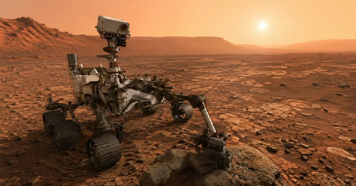NASA's Curiosity rover is exploring the rocky, red surface of Mars in search of organic molecules.